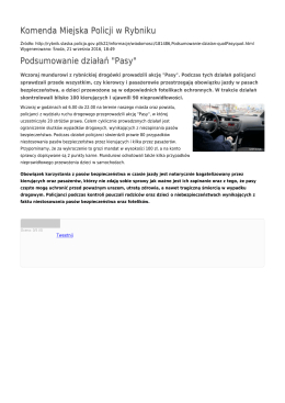 Generuj PDF - Komenda Miejska Policji w Rybniku