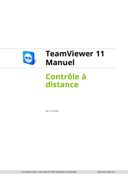 TeamViewer Manuel – Contrôle à distance