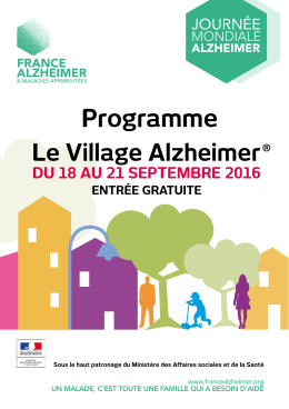 Programme - France Alzheimer
