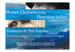 Monet-Clemenceau, l`horizon infini