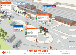 Le plan du pôle de correspondance - Gare SNCF