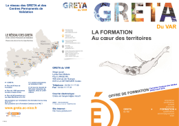 catalogue general GRETA 2016 - Bienvenue sur le site du GRETA
