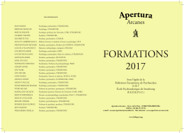 FORM AT IONS 2017 - Apertura