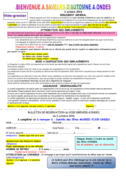 Télécharger le bulletin d`inscription du vide