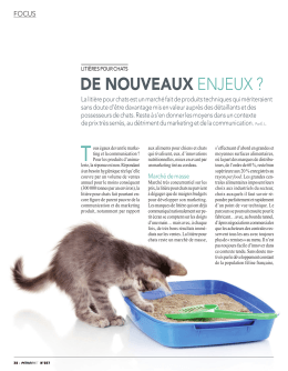 DE NOUVEAUX enjeux - PetMarket Magazine