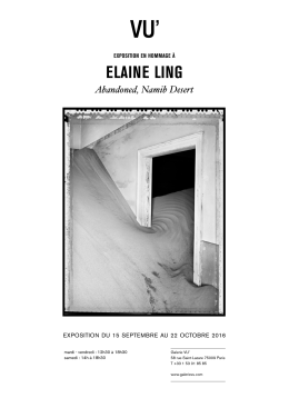 TRIBUTE EXHIBITION TO Elaine Ling Abandoned