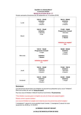 2.1.Horaires musculation - 20.09