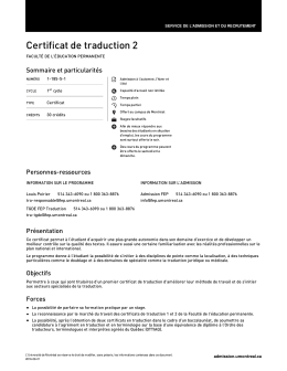 Certificat de traduction 2