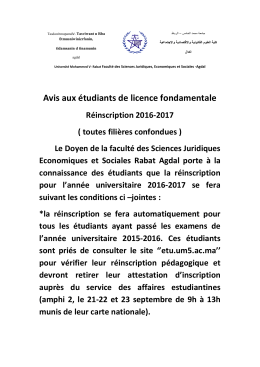 FR - Facultés des Sciences Juridiques, Economiques et Sociales