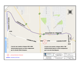plan du détour proposé - Municipalité de Saint-Paul