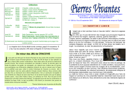 Pierres Vivantes - Secteur Pastoral des Trois Vallées