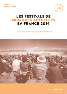 les festivals de musiques actuelles en france 2014