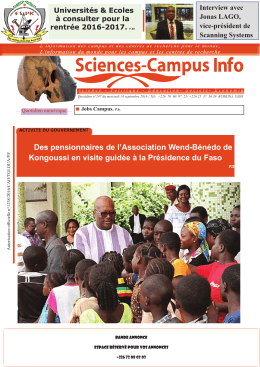 Téléchargez le quotidien Sciences-campus Info n°147 du mercredi