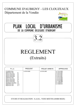 Règlement - Site Officiel de la Mairie de Aubigny