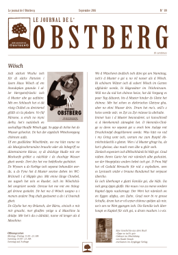 le journal de l - Brasserie Obstberg Bern