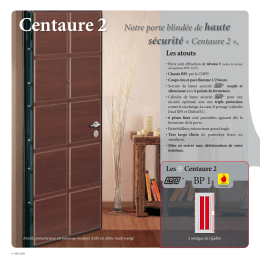 Centaure 2 Notre porte blindée de haute sécurité