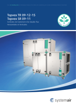 Certificats Topvex SR TR 09-15