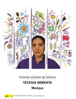 Femme victime de torture YECENIA ARMENTA Mexique