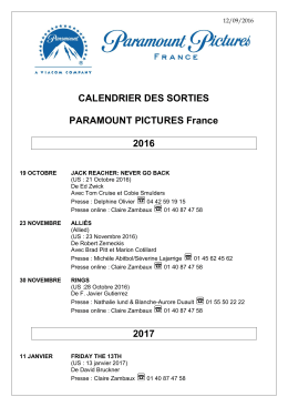 2017 - Paramount Pictures France