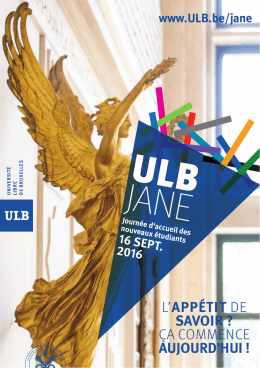 japs flyer a5 2016.indd - de l`Université libre de Bruxelles