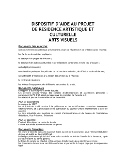 Arts_visuels_liste des documents à fournir RES - BAV -07 09