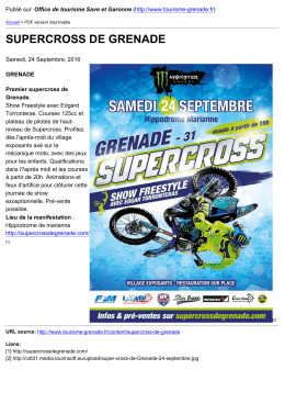 supercross de grenade - Office de tourisme Save et Garonne
