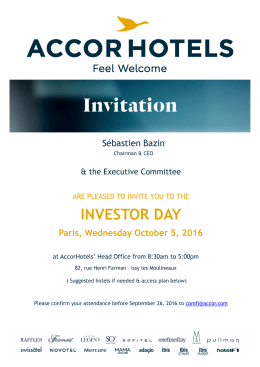 AH invitation - Investor Day - AccorHotels