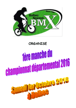 ORGANISE - Evreux BMX