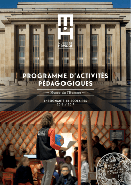Programme d`activités Pédagogiques