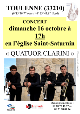 concert, TOULENNE, 16/10/2016