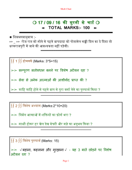 Murli Chart