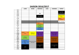 SAISON 2016/2017