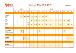 MODULES FFA 2016