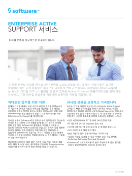 SUPPORT 서비스 - Software AG