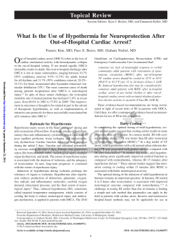What Is the Use of Hypothermia for Neuroprotection After Out