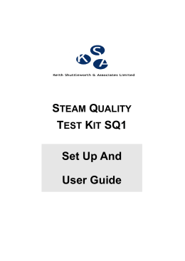 Steam Quality Test Kit SQ1
