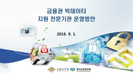 빅데이터 지원 전문기관 운영방안(2016.8.31)-(배포용).