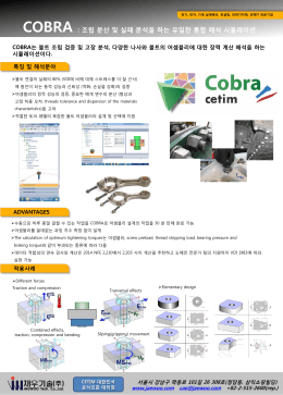COBRA : 조립 분산 및 실패 분석을 하는 유일한 통합 해석 시뮬레이션