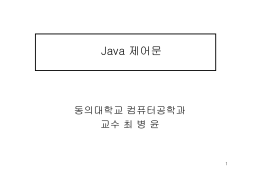 Java 제어 문 (PDF FILE)