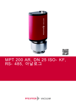 MPT 200 AR, DN 25 ISO-KF, RS-485, 아날로그