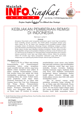 kebijakan pemberian remisi di indonesia