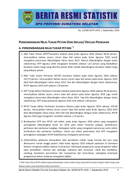 Unduh BRS Ini - BPS Prov Sumatera Selatan