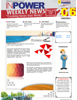Inpower weekly News Edisi 35 Tahun IV terbit
