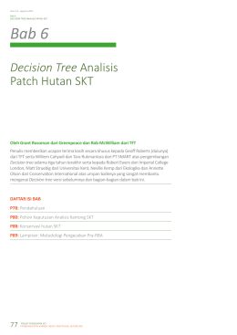 Decision Tree Analisis Patch Hutan SKT