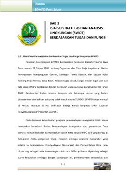 Bab 3 Laporan RENSTRA BPMPD Prov Jawa Barat