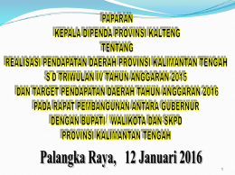 Lain Pendapatan Daerah Yang Sah - Bappeda Provinsi Kalimantan