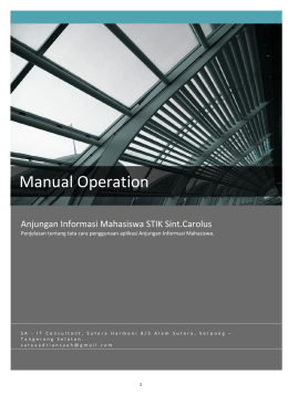 Manual Operasi-Anjungan Informasi Mahasiswa