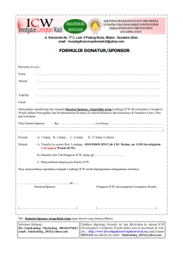 formulir donasi - ICW