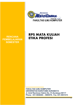 RPS-Etika Profesi Gasal 2015-2016