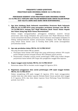 frequently asked questions peraturan bank indonesia nomor 18/14